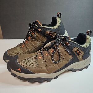 Pacific Mountain Coosa Low Men's Waterproof Hiking Shoes Size 8.5 Brown Black